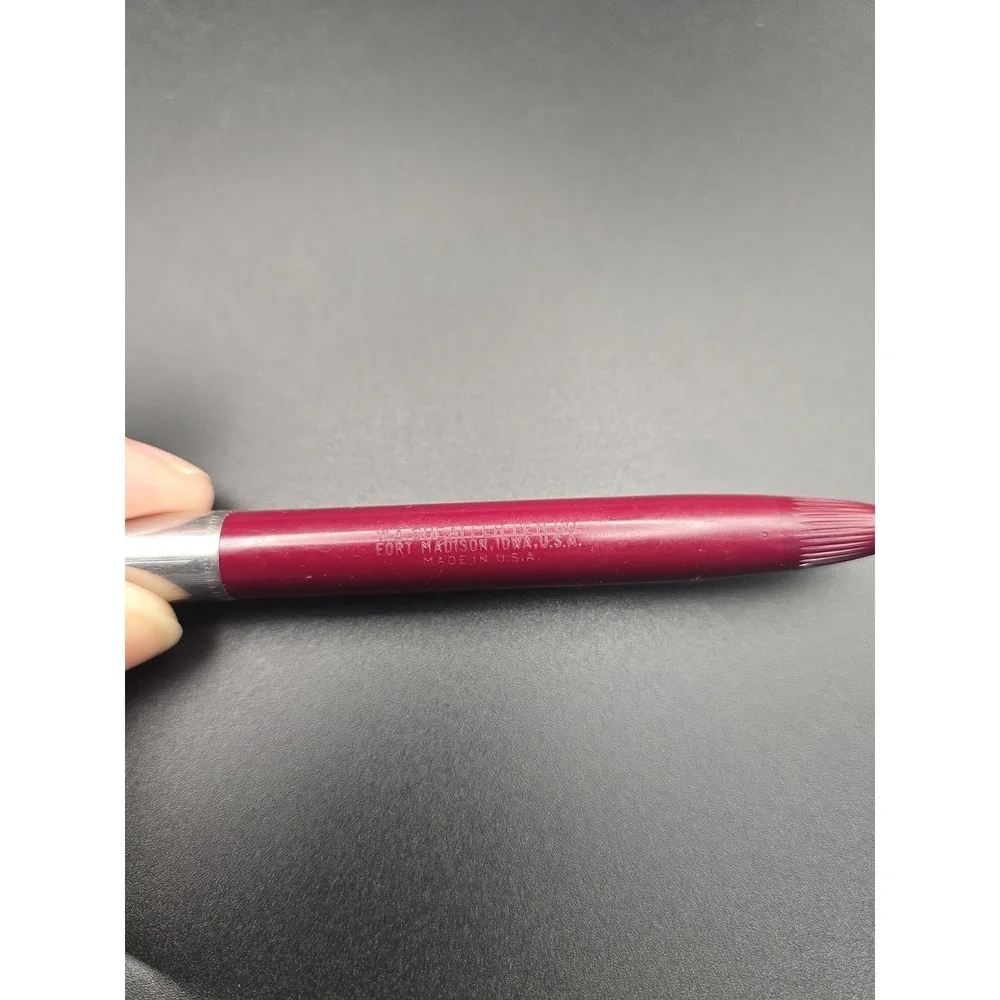VTG 1950s Sheaffer Touchdown Fountain Pen Burgundy 14K Gold F3 Read - Picture 4 of 16